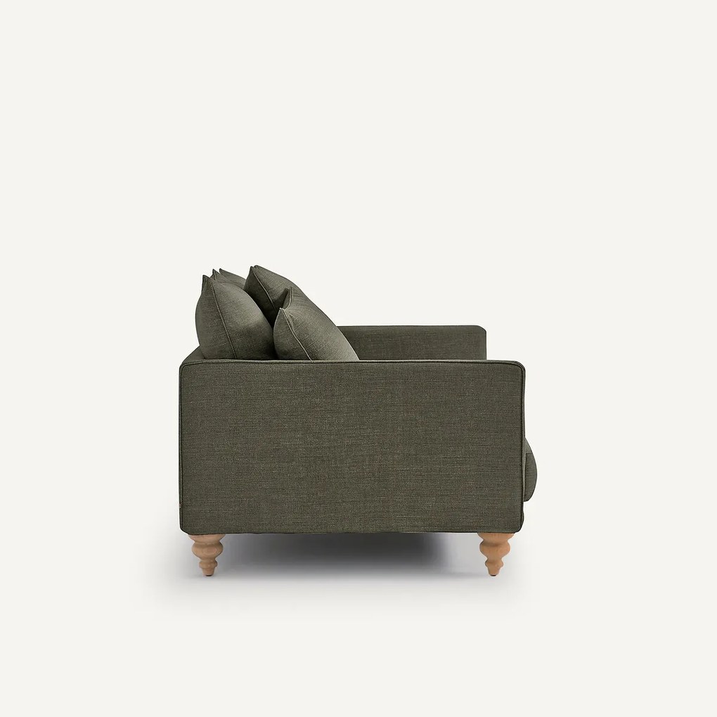 2-zits bank in katoen en linnen, Lazare