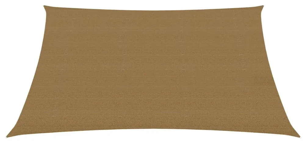vidaXL Zonnezeil 160 g/m² 4/5x3 m HDPE taupe