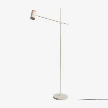 Draaibare Staande Lamp Van Ijzer Amaranto Tapioca Beige - Sklum