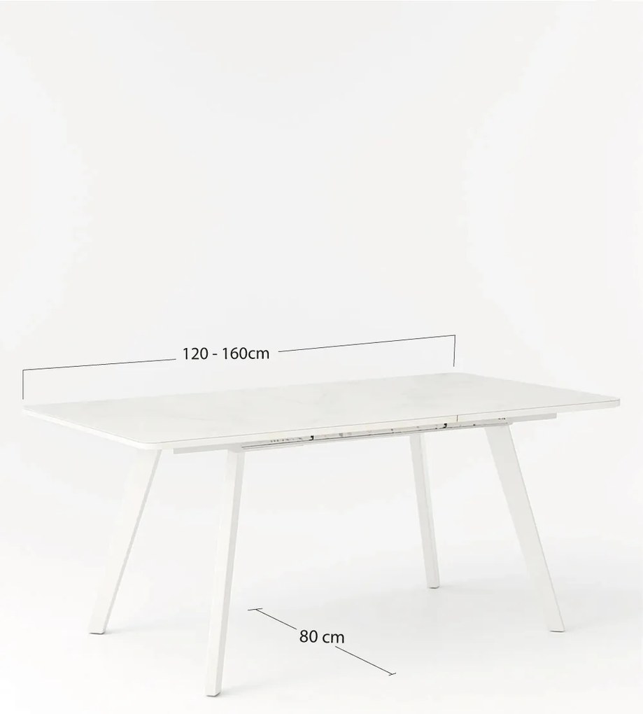 Vidbar uitschuifbare tafel