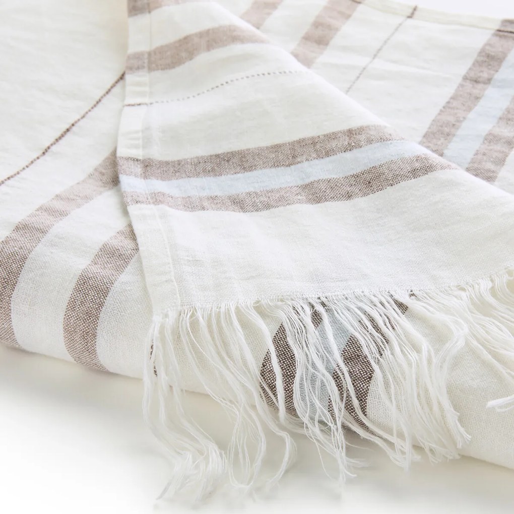 Plaid/fouta in linnen, gestreept , Lagoa