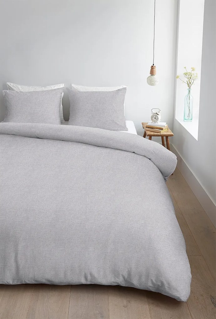 Ambiante Edo Dekbedovertrek Soft Grey – Bij Swiss Sense