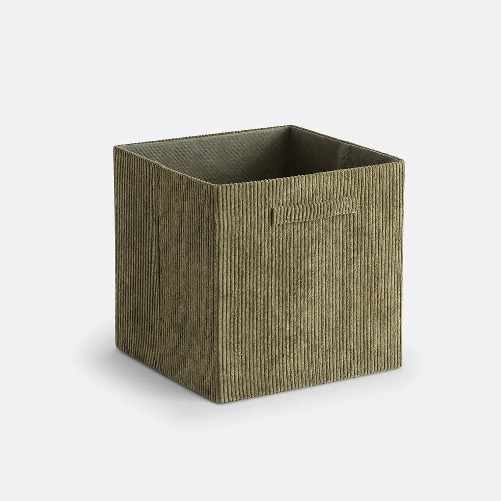Opplooibare, vierkante mand, geribd fluweel, Veloudo