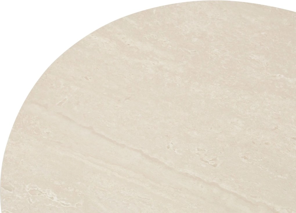 Tuintafel rond 90 cm Zand/Beige Tivano in hoogte verstelbare