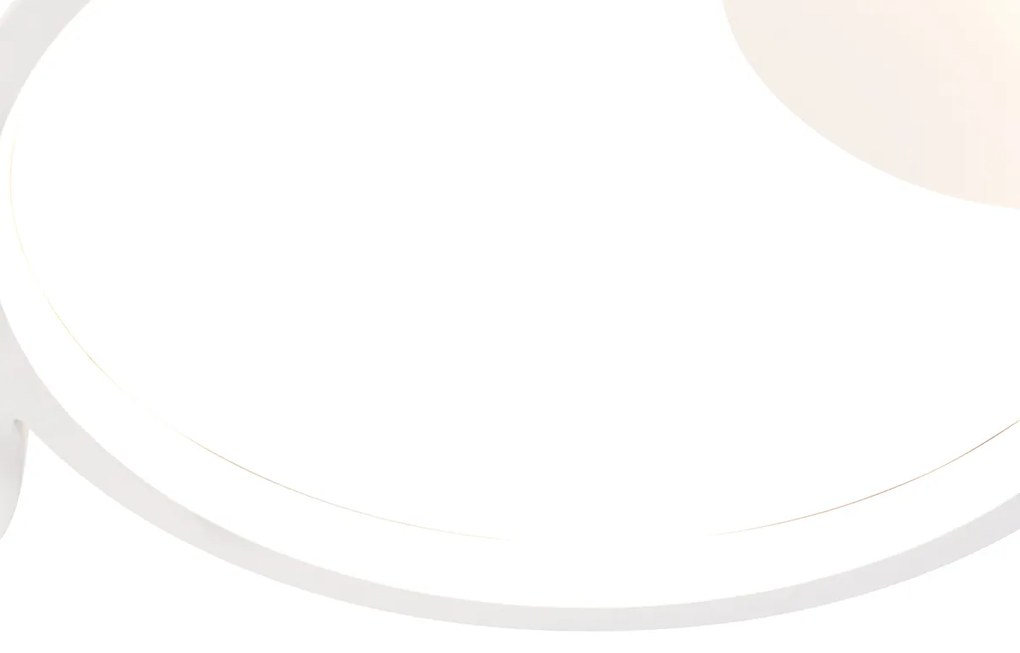 Plafondlamp wit incl. LED 3 staps dimbaar 4-lichts - Lupolo Design Binnenverlichting Lamp