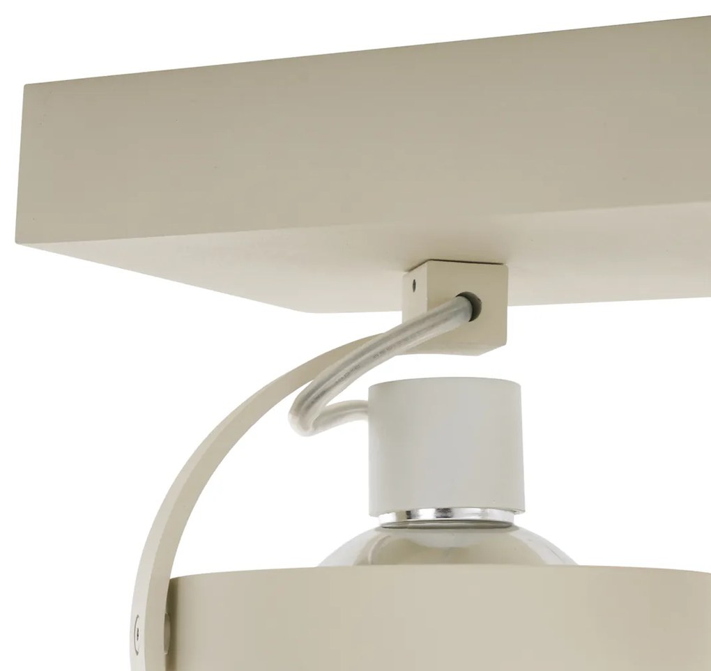 Moderne plafondspot beige G9 rond draai- en kantelbaar 2-lichts - Go