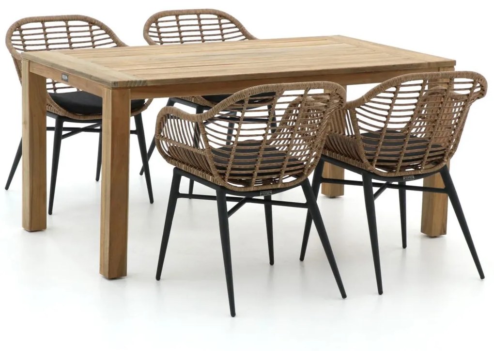 + 15% kassakorting | Diningset Intenso  | 4 personen | Tuinset teakhout | 5-delig | Kees Smit Tuinmeubelen