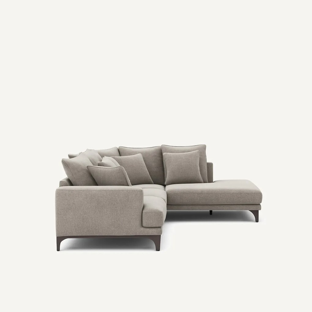 Hoekbank in chenille fluweel, ARMENTO