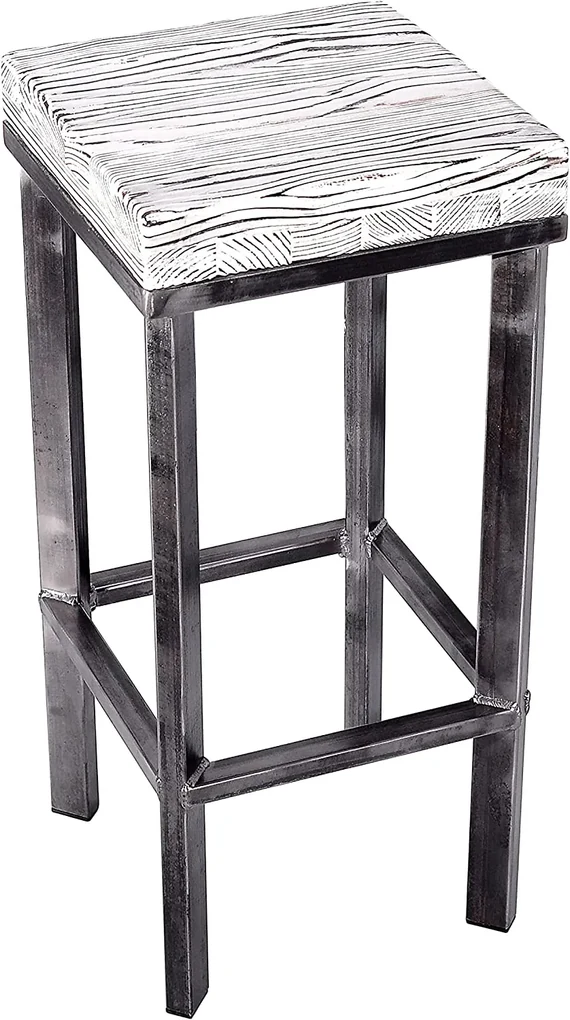 CHYRKA® Bartafel barkruk LS bartafel SAMBOR barmeubel loft vintage bar industrieel design handgemaakt hout metaal