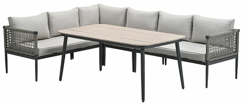 Garden Impressions Burela lounge dining set 5-delig links - taupe