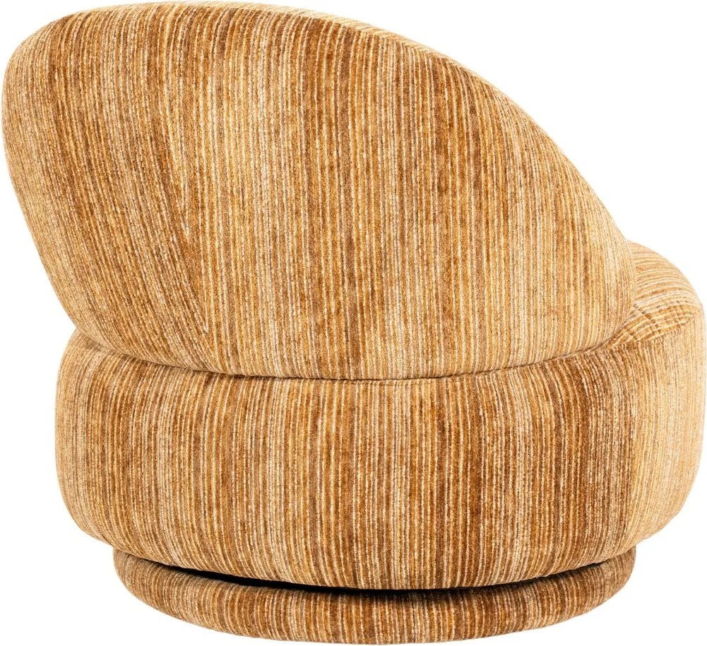 Retro Stoffen Fauteuil Mosterd