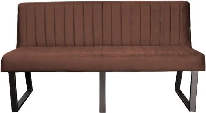 Eetkamerbank - Hengelo - stof Element donkerbruin 25 - 220 cm