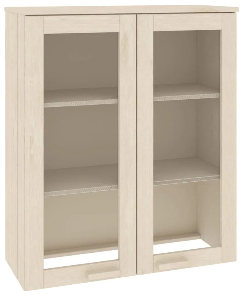 vidaXL Opzetkast 85x35x100 cm massief grenenhout honingbruin