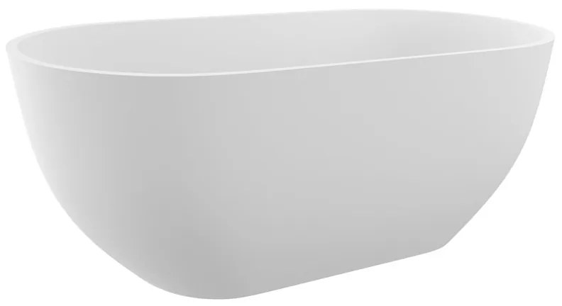 Polysan Reduta vrijstaand bad wit mineraalmarmer 170x80x46cm