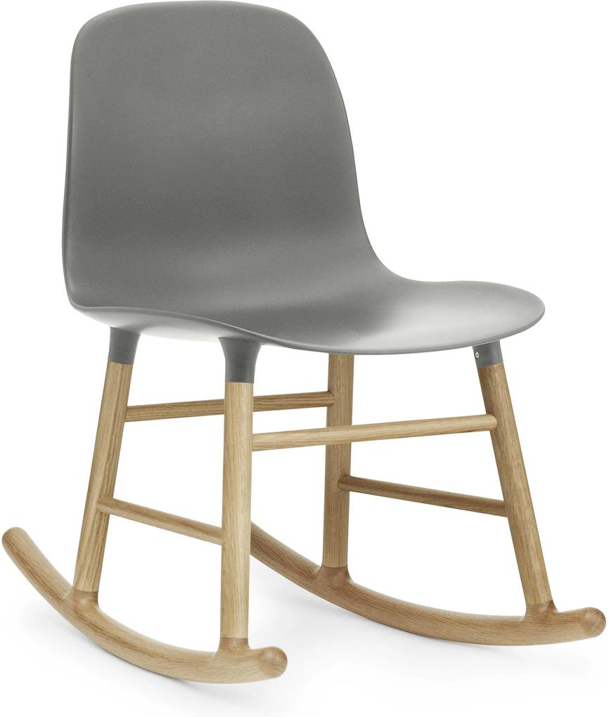 Normann Copenhagen Form Rocking Chair schommelstoel met eiken onderstel grijs
