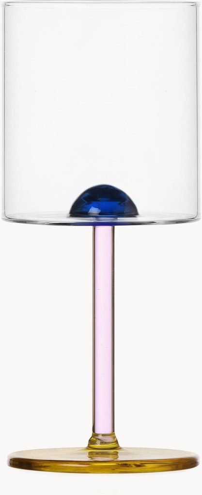 Handgemaakte wijnglas Dot van borosilicaatglas