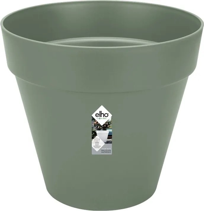elho bloempot Loft Urban Rond Wielen 40 - Pistachegroen (Groen) - Diameter 39 x H 35 cm