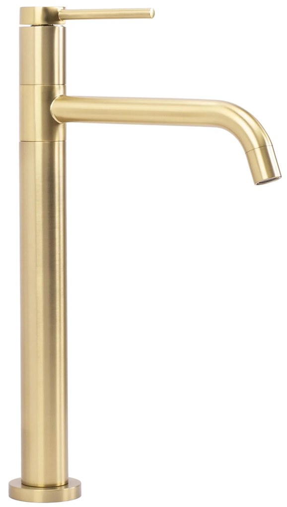 Wastafelkraan Rea Lugano Gold Brush High