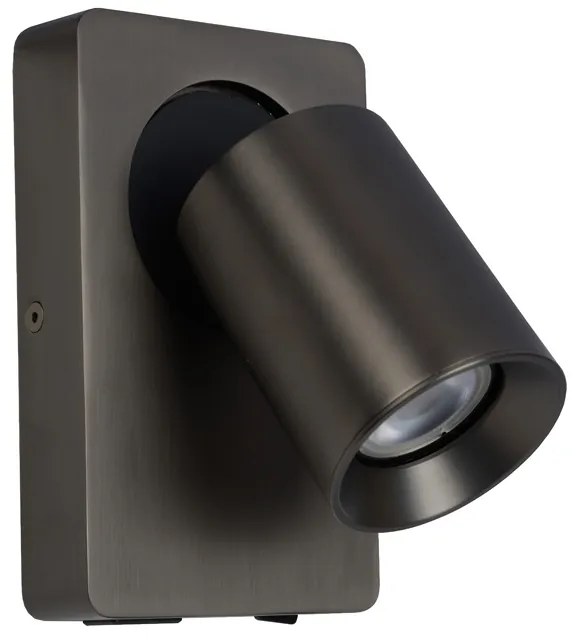 Lucide Nigel wandlamp 1x 5W gunmetal