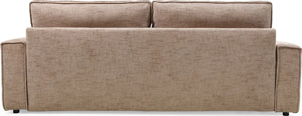 Bruine Slaapbank Met Strepen Stiksel