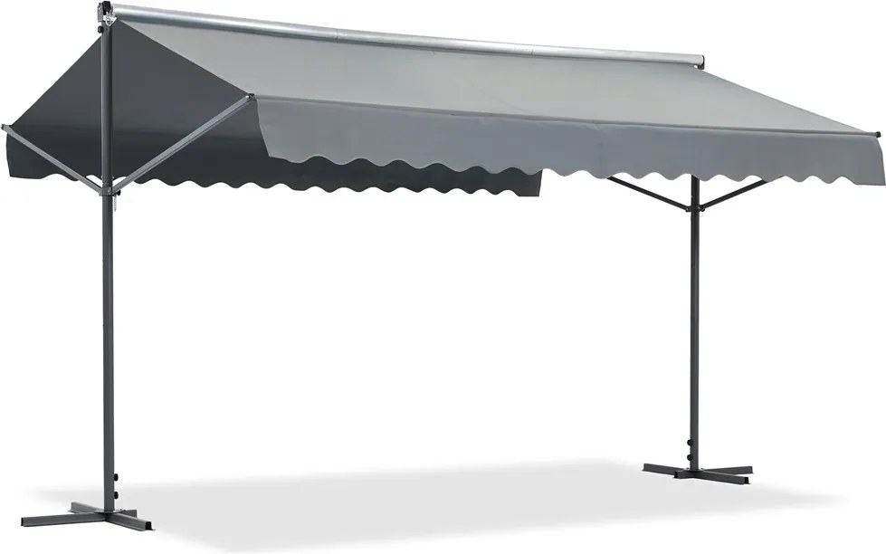 Garden Point vrijstaande luifel Parla 3x4 m antraciet