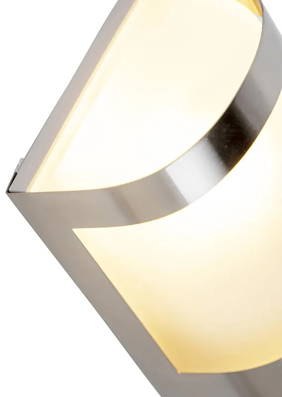 Buiten wandlamp met schemerschakelaar / dag-nacht sensor met bewegingsmelder RVS schemersensor - Mira Landelijk / Rustiek E27 IP44 Buitenverlichting bol / globe / rond