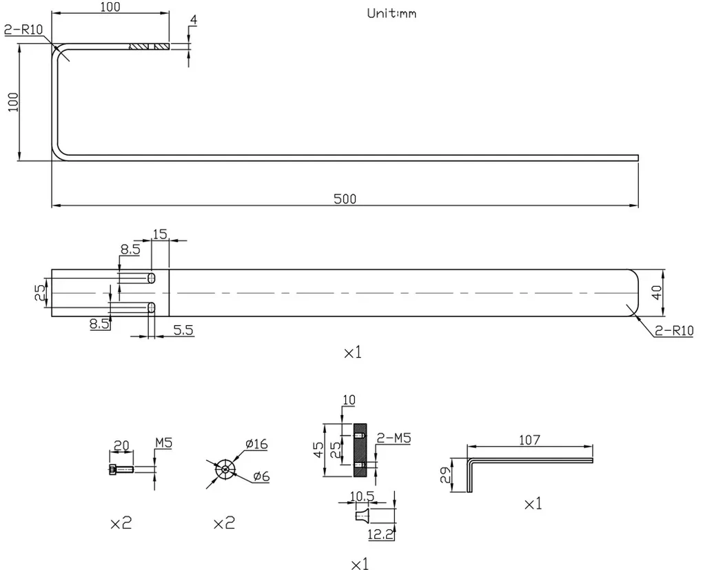 Eastbrook Warrington handdoekhouder 50cm wit glans