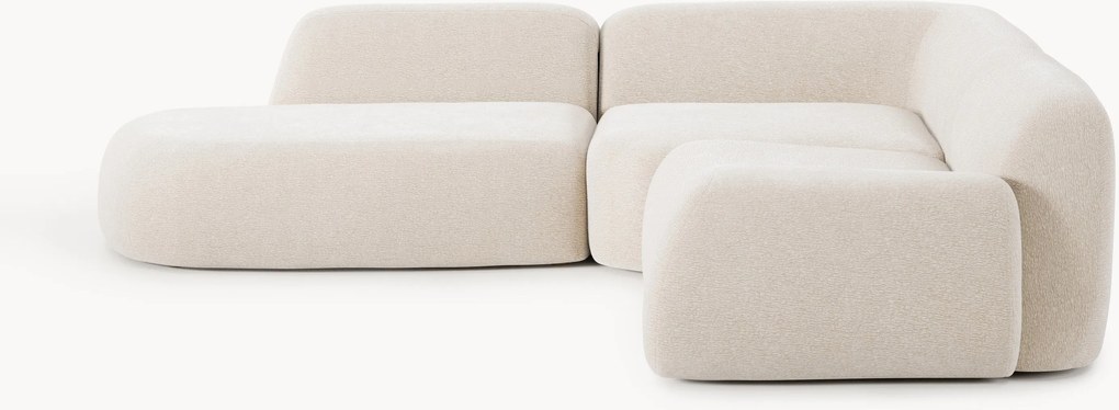 Modulaire hoekbank Wolke (4-zits) met chaise longue