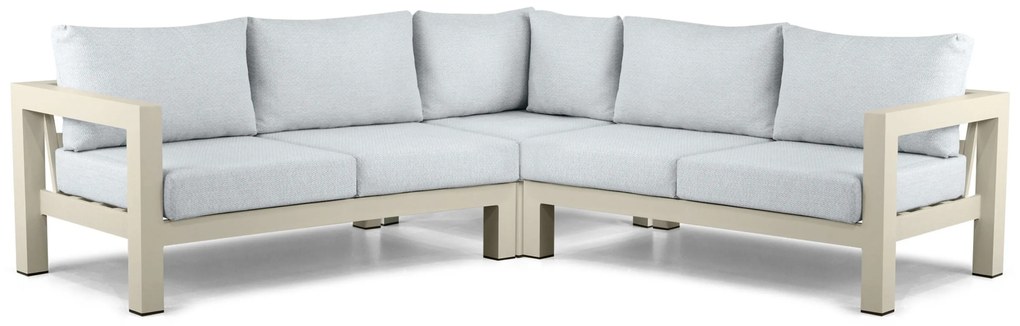 Hoek loungeset 5 personen Aluminium Taupe Lifestyle Garden Furniture Luca