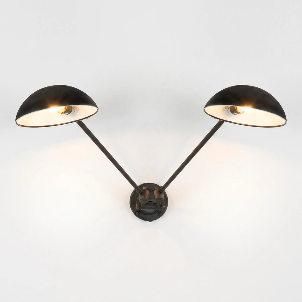 Muurlamp Odessa Antiek Zwart