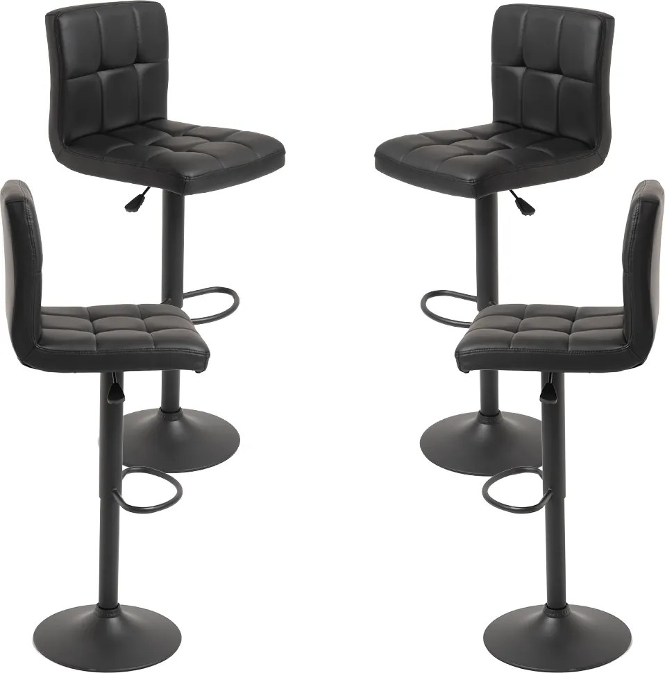 Pack 4 Taburetes Casper Black