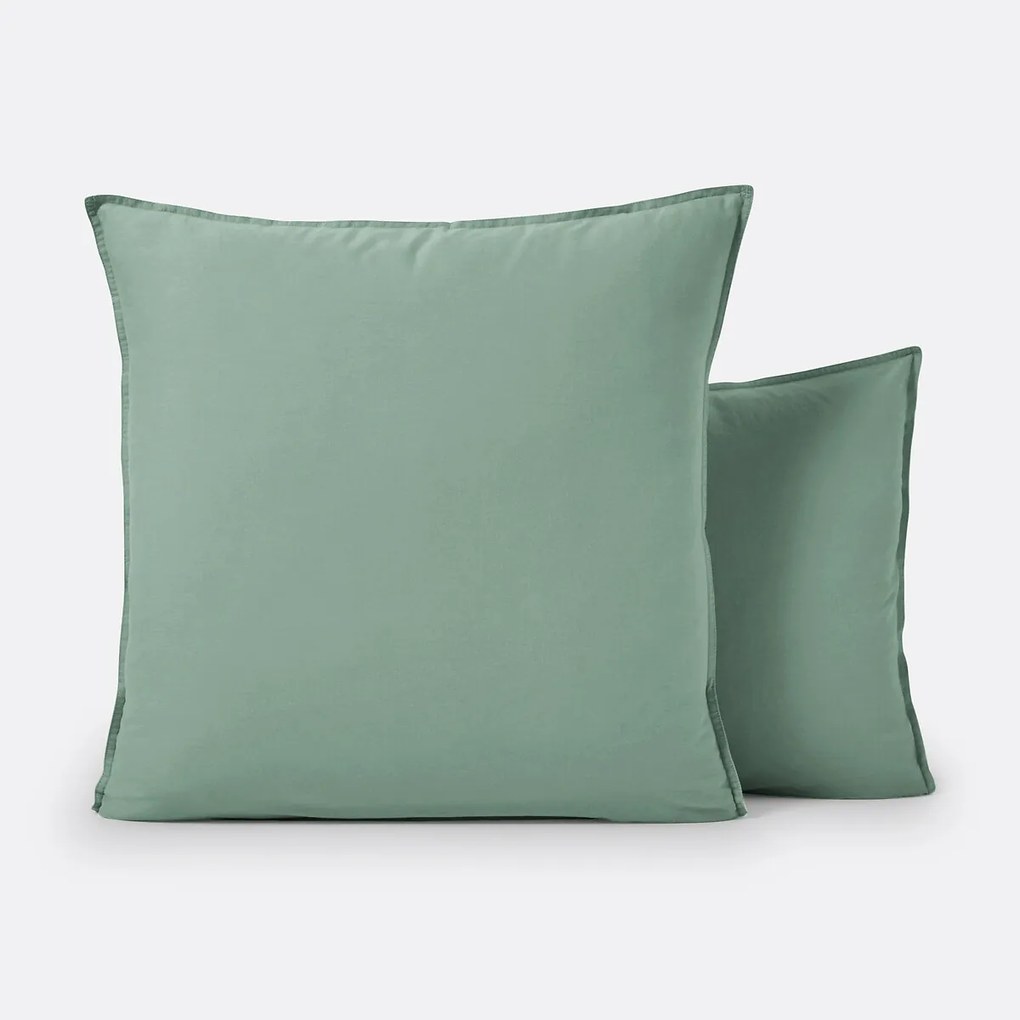 Effen kussensloop in gewassen katoen, Scenario