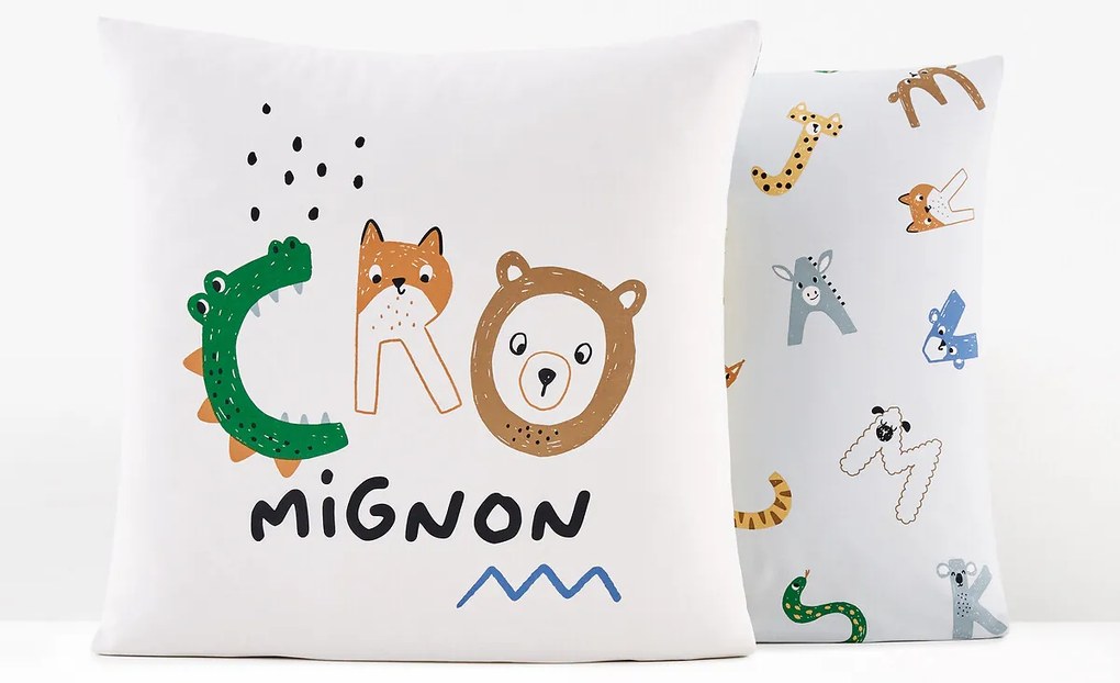 Kussensloop in katoen, voor kinderen, Cro Mignon