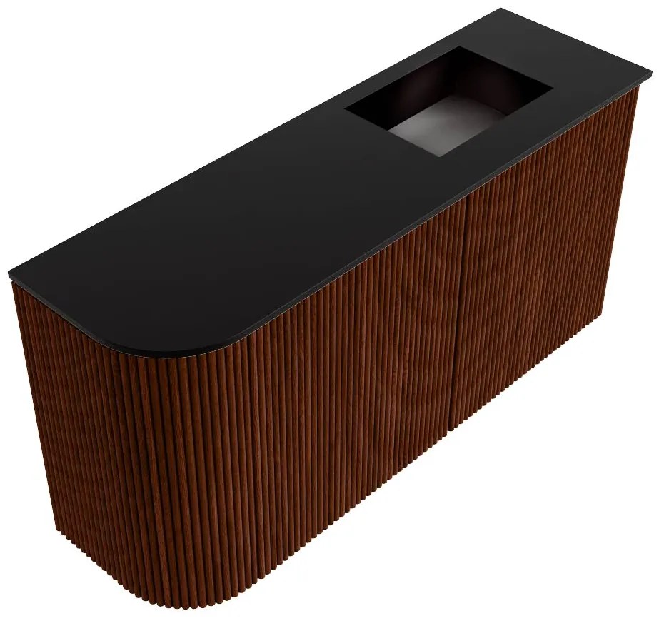 Mondiaz Joya 80cm toiletmeubel ronding links ruby met wastafel faye rechts 1 kraangat urban