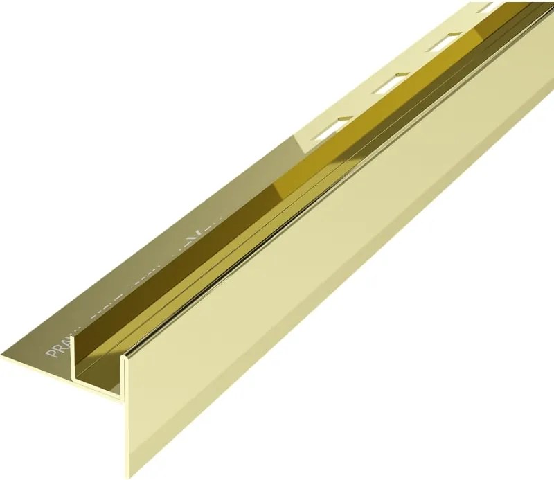Mexen Line-B afschotlijst voor glas 120 cm rechts, goud - 185004120R