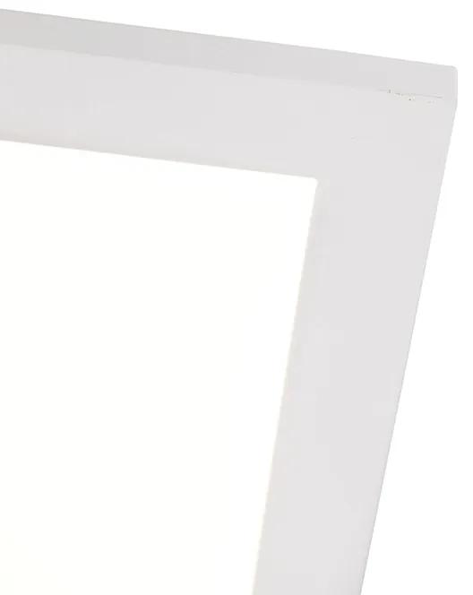 Plafondlamp wit 40 cm incl. LED 4-staps dimbaar - Liv Modern vierkant Binnenverlichting Lamp