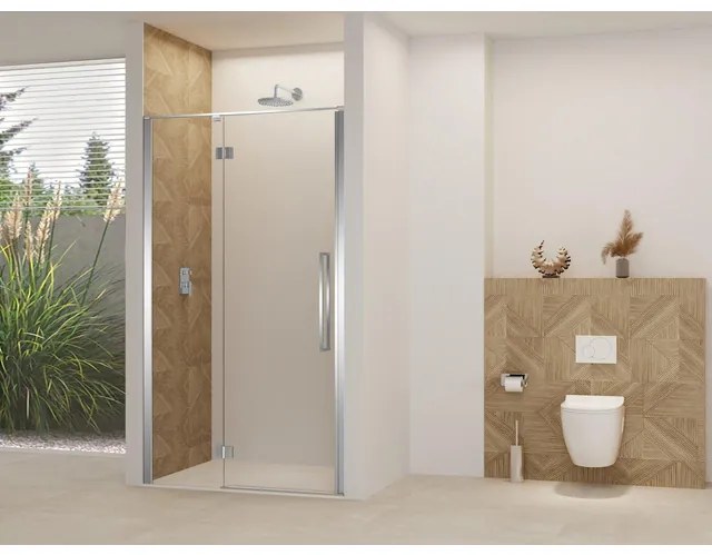 Van Rijn Products Van Rijn Products Deur aan vast deel incl. stabilisatiestang helder glas incl. glasbehandeling (970-990) x 2000 Chroom beslag en greep ST07300100HECH