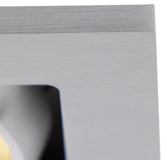 Inbouwspot aluminium rechthoekig 2-lichts - Qure