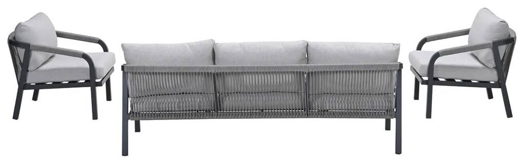 Garden Impressions Tarera loungeset 4-delig - donker grijs