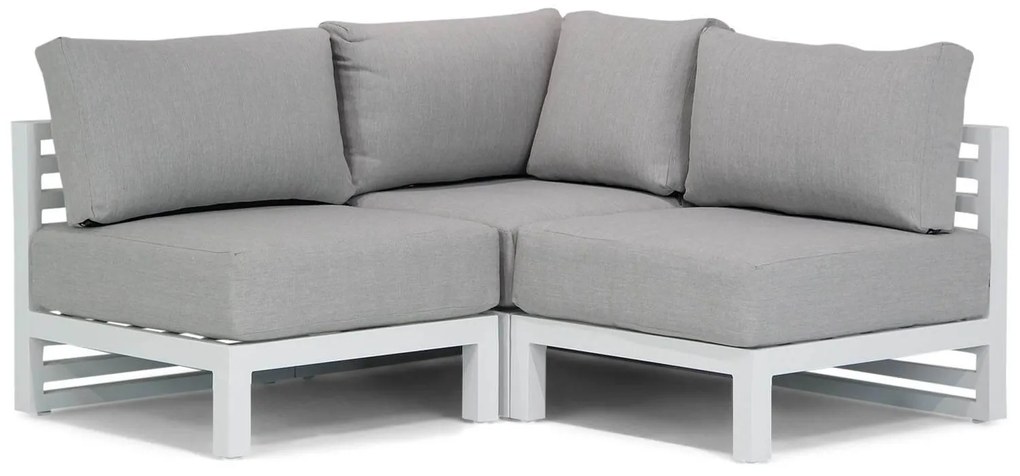 Hoek loungeset 2 personen Aluminium Wit  Santika Furniture Santika Jaya