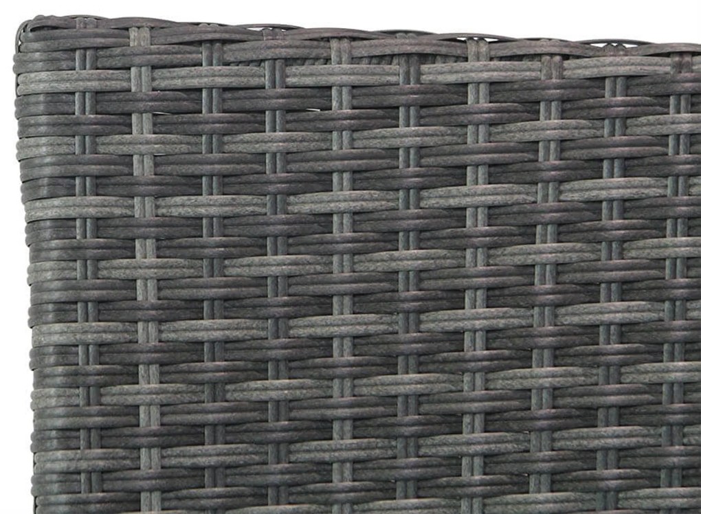 Tuinset 6 personen 160 cm Wicker Grijs Domani Furniture Albergo/Weston