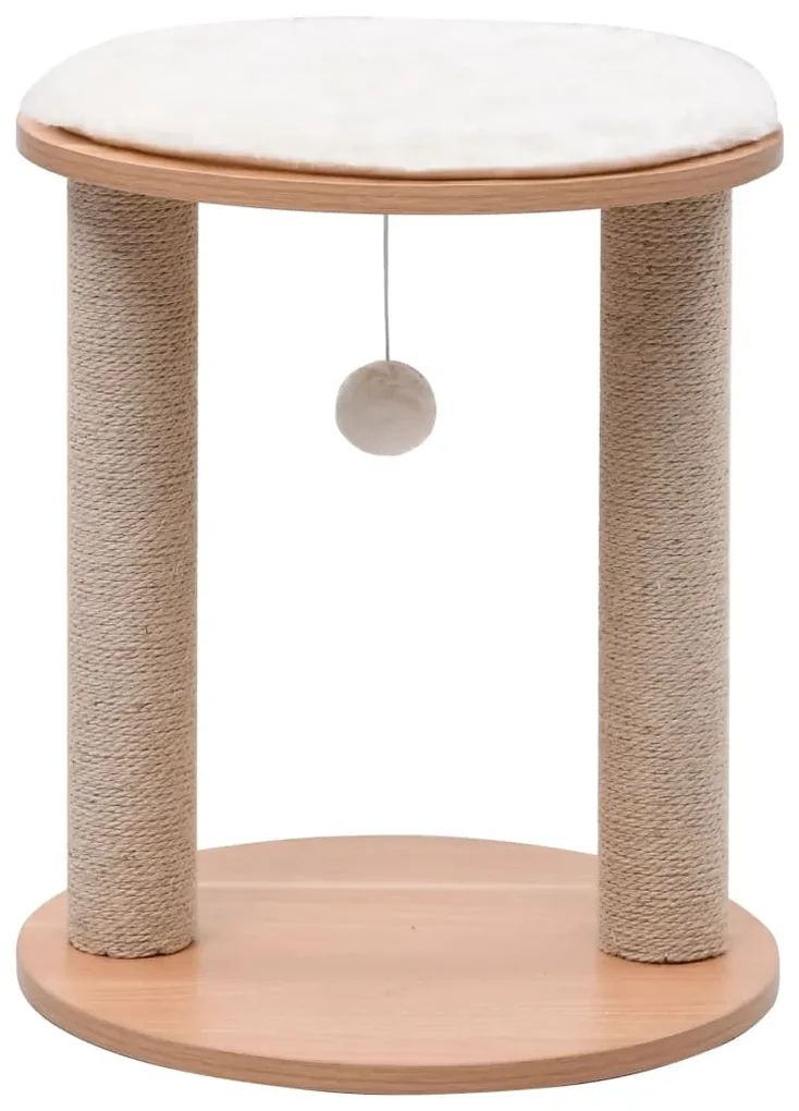 vidaXL Kattenkrabpaal klein met krabpalen 44 cm