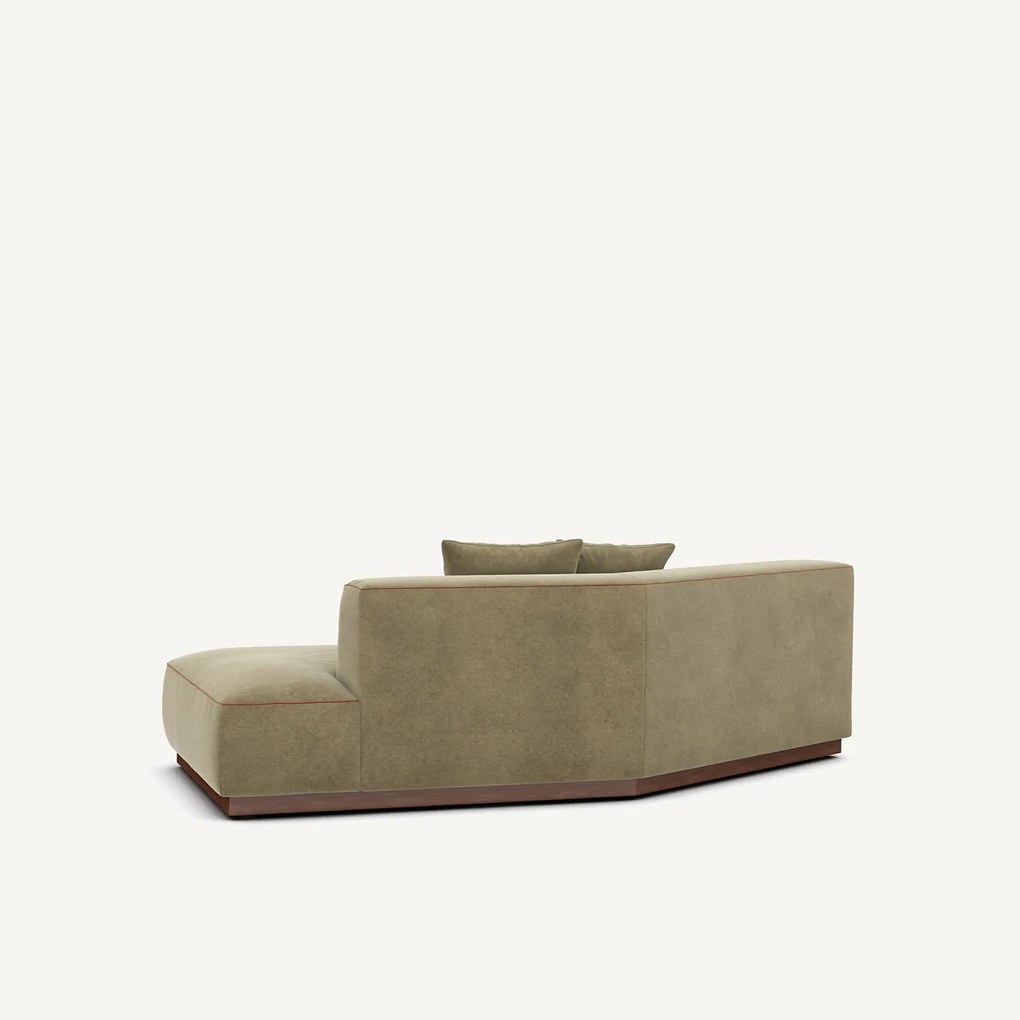 Rechter halve bank in linnen fluweel, JACOPO