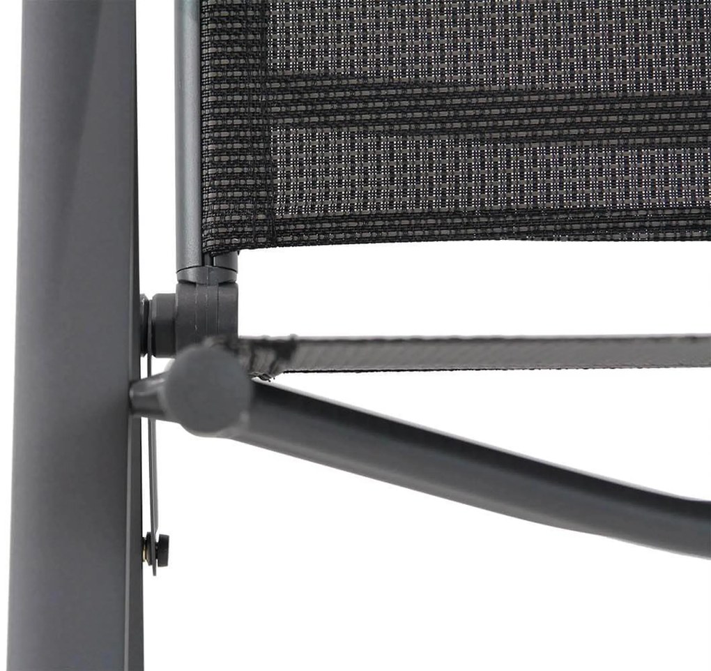 Tuinset 6 personen 240 cm Aluminium/textileen Grijs Lifestyle Garden Furniture Rosello/Valence