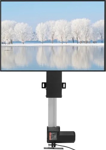 VEVOR TV-standaard voor LCD LED plasma-tv's, automatische tv-standaard, tv-lift, tv-liftbevestiging Hoogte van 107,4 tot 187,2 cm, in hoogte verstelbaar en stabiel Max. 60 kg