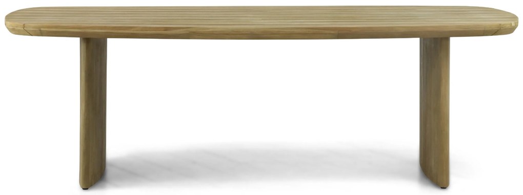 Dining Tuintafel 240 x 120 cm Teak Old teak greywash Falcon