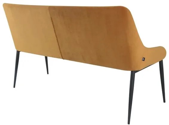 House of Rebels Eetkamerbank - Beau - 150 cm - Velvet - Okergeel - House of Rebels
