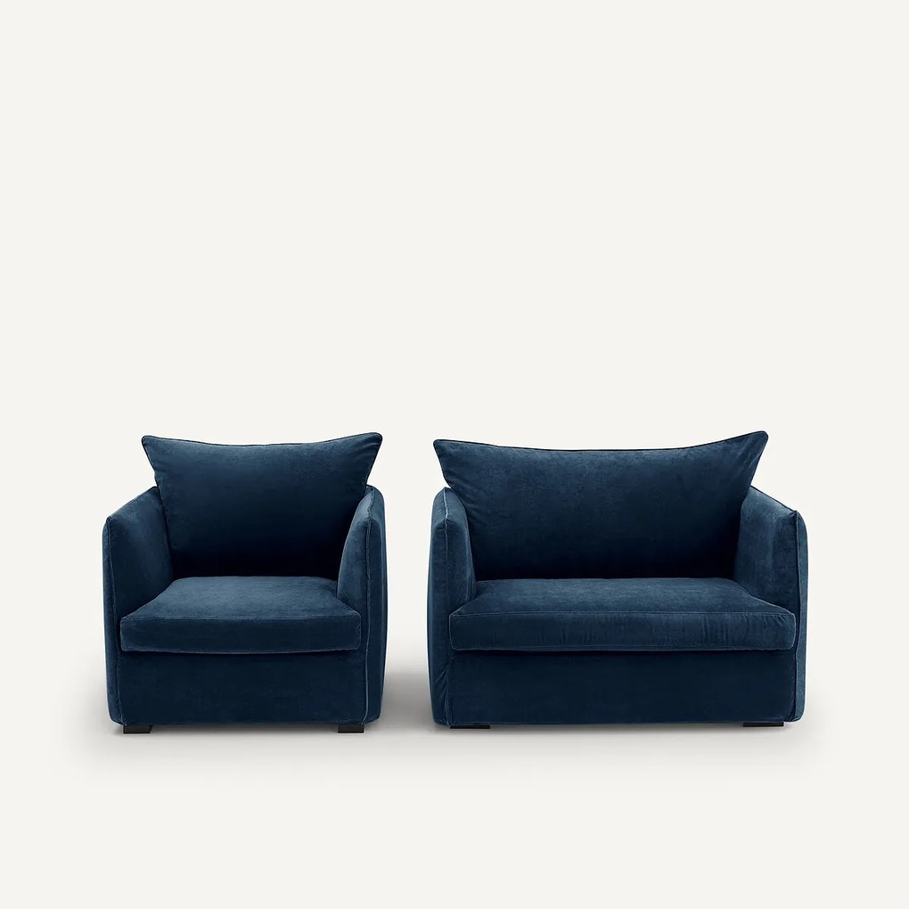 Fauteuil XL in fluweel, Neo Chiquito