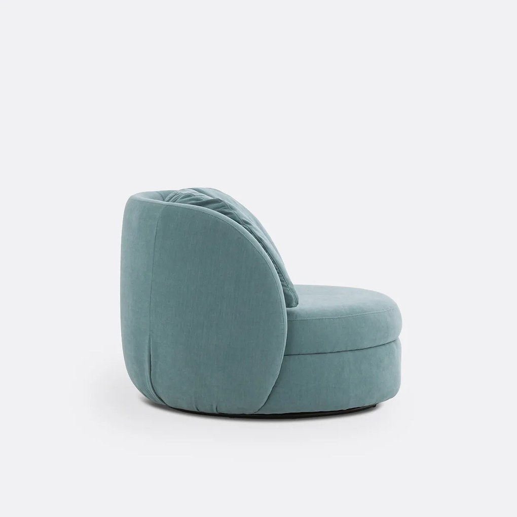 Draaiende fauteuil in polyester, Ronda