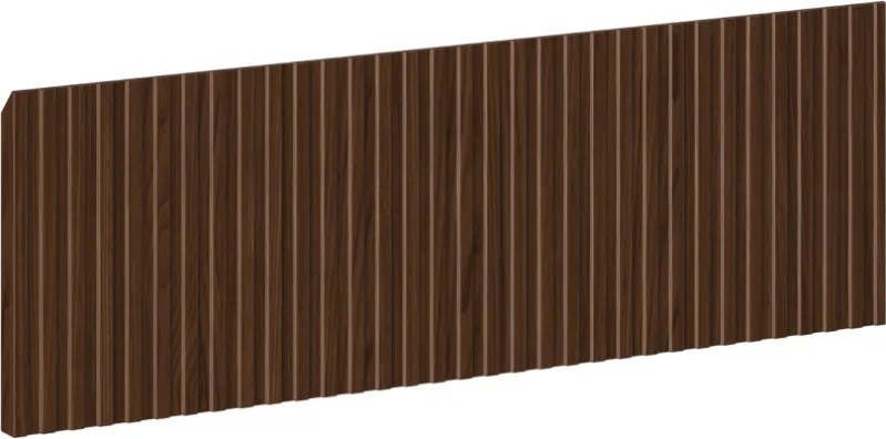 Mexen Rivel front geribbeld voor kastlichaam badkamer 60 x 20 cm, noten - 91A20-0600-235-1-86